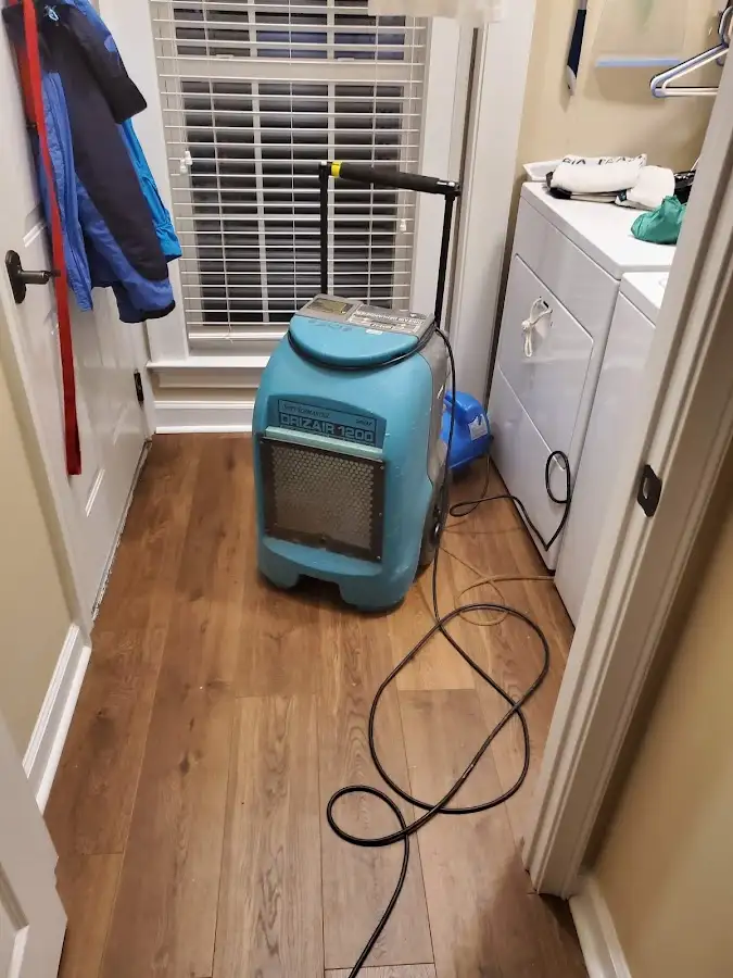 Commercial dehumidifier deployed for Flood Damage Cleanup in Marple